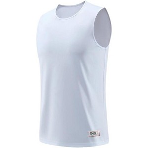 Amber Fight Gear Premium Durable Boxing Jersey with Satin Finish Fabric–Comfortable & Stylish Training Gear for Unmatched Performance, White, X-Large - 1 of 4