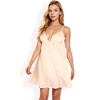Anna-Kaci Women's Spaghetti Strap V-Neck Slip Dress with Empire Waist and Flowy Design- Black,Small - 4 of 4