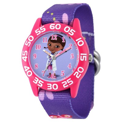 Girls' Disney Doc Mcstuffins Plastic Watch - Purple