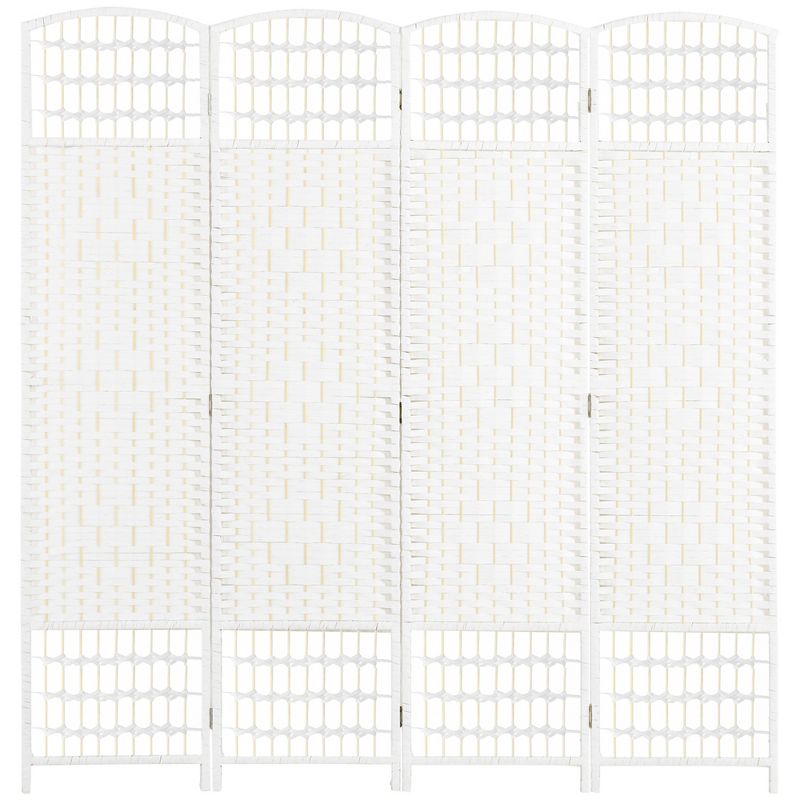 3 or 4 Panel Indoor Room Divider,Folding Privacy Screen,5.6" Room Separator,Wave Fiber Freestanding Partition Wall Divider for Home-The Pop Home, 4 of 9