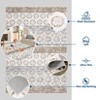 Modern Washable Area Rug for Living Room, Floral Pattern Floor Rug with Non Slip Backing, Low Pile Stain Resistant Floor Carpet - 3 of 4