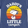 Girls' - Peanuts - Daddy's Little Camper Fitted Short Sleeve Graphic T-Shirt - 2 of 4