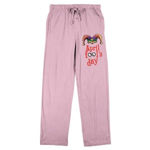 April Fool’s Day Jester Hat Women’s Cradle Pink Sleep Pajama Pants - 1 of 4