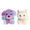 Aurora® Mini Flopsie™ Pet Duo 8" Inch Plush Set, Rainbow Puppy & Rainbow Kitten - 2 of 4