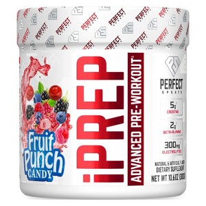PERFECT Sports iPrep, Advanced Pre-Workout, Fruit Punch Candy, 10.6 oz (300 g) - 1 of 4