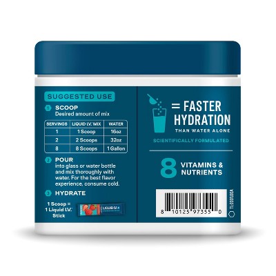 Liquid I.V. Strawberry Hydration Multiplier Multi-Serve Tub Sports Drink - 20 Servings/11.29oz