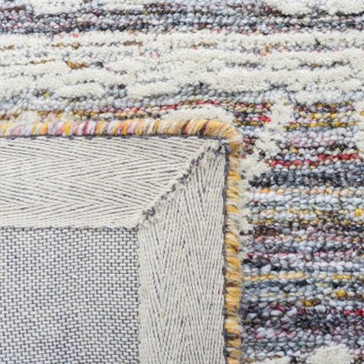 Metro 4' x 6' Red and Ivory Hand-Tufted Wool Area Rug