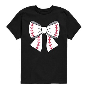 Boys' - Instant Message - Baseball Bow Short Sleeve Graphic T-Shirt - 1 of 4