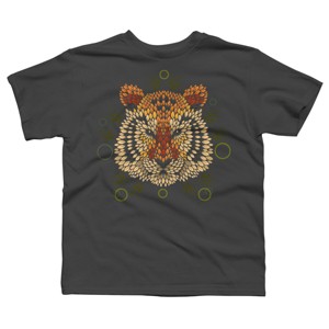 Boy's Design By Humans Tiger Face By LetterQ T-Shirt - 1 of 3