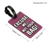 Unique Bargains PVC Durable Lightweight Backpack Travel Luggage Tags - 2 of 4