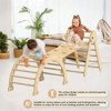 Huxxion 3 in 1 Pikler Triangle Set, Wooden Jungle Gym, Climbing Toys for Toddlers 1-3 Inside - 2 of 4