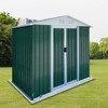NicBex 6*4ft Outdoor Storage Shed Metal Garden Shed with Single Door and Apex Roof, Weatherproof and Durable, for Garden Tools and Equipment - 2 of 4