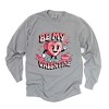 Simply Sage Market Women's Be My Valentine Cartoon Long Sleeve Garment Dyed Tee - 2 of 4