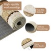 Indoor Modern Bordered Solid Color Area Rugs for Bedroom Living Room Easy Care Washable Soft Low Pile Non Slip Foldable Carpet - 4 of 4
