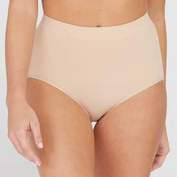 Assets by Sara Blakely A Spanx Brand Women's High-Waist Brief Shaper 1106 -  Black and Nude (6, Nude)