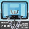 Use for Outdoor Height Adjustable 4.8 to 7.7ft Basketball Hoop 44 Inch Backboard Portable Basketball Goal System with Stable Base and Wheels - 4 of 4