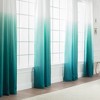 Chanasya 2pk Gradient Ombre Faux Belgian Flax Semi Sheer Window Curtain Panels - Set of 2 - 2 of 4