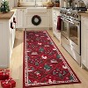 Christmas Area Rugs for Living Room Xmas Tree Snowman Festive Decor Rug Washable Area Rug Soft Low Pile Non-Slip Rug - 2 of 4