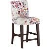 Skyline Furniture Hendrix Counter Height Barstool Multi Floral: Tapered Wooden Legs, Armless Design - 2 of 4