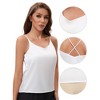 INSPIRE CHIC 3 Choice for Women's Square or V Neck Cami Vest Wide Strap Light Sleeveless Tank Camisoles - 3 of 4