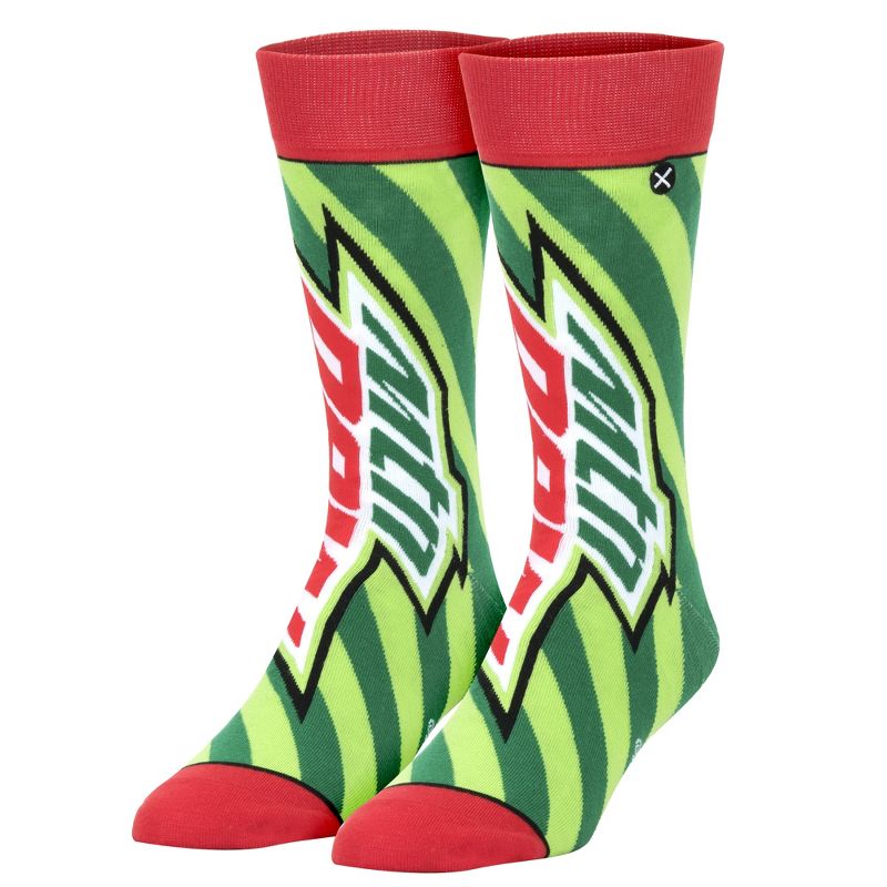 Odd Sox Pepsi Mountain Dew Merchandise Funny Crew Socks Men's, Assorted Styles, 1 of 7