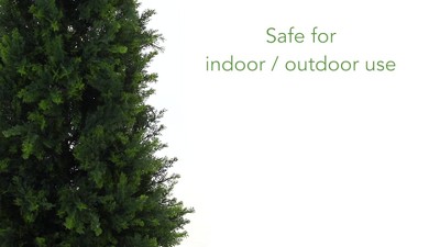 5.5' Green Plastic Cypress Cone Topiary Artificial Tree