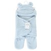 Hudson Baby Infant Boy Animal Faux Shearling Baby Outdoor Stroller Sack Wrap, Lt Blue, One Size - 2 of 3