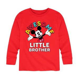 Boys' - Disney - Awesome Little Brother Long Sleeve Graphic T-Shirt - 1 of 4