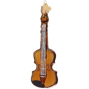 Old World Christmas Glass Blown Christmas Ornament, Violin (With OWC Gift Box) - 1 of 2