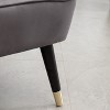 Vynxaria Elon Contemporary Velvet Upholstered Accent Chair - 4 of 4