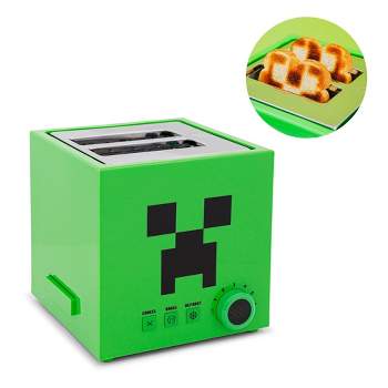 Ukonic Minecraft Green Creeper 2-Slice Toaster With Imprint Feature