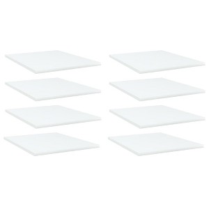 vidaXL Bookshelf Boards 8 pcs White 15.7"x19.7"x0.6" Engineered Wood - 1 of 4