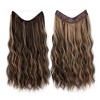 Alilang One Piece Long Wavy Curly Clip in Hair Wig Extension 20 Inches High for Women 4 Clips - 3 of 4