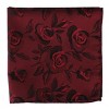 Ascentix Rose Print Tone on Tone Pocket Square - 2 of 3