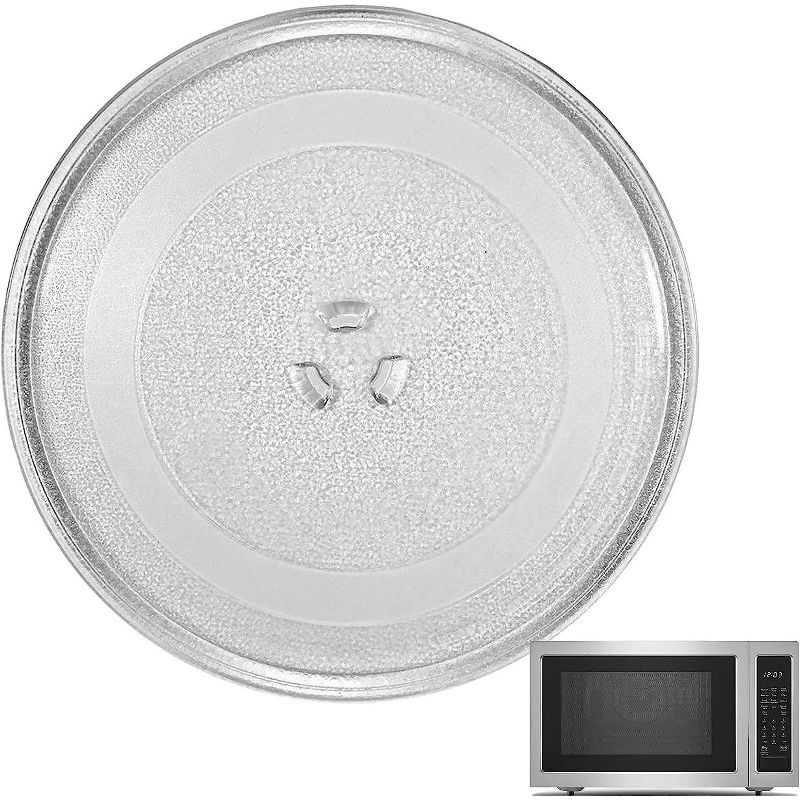 IMPRESA, Small Replacement Microwave Glass Plate, Turntable Tray, Universal Fit, Compatible with 9.6-Inch / 24.5cm Plates, 1 of 9
