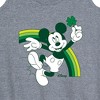 Women's - Disney - Mickey Green Rainbow Graphic Racerback Tank - 2 of 4