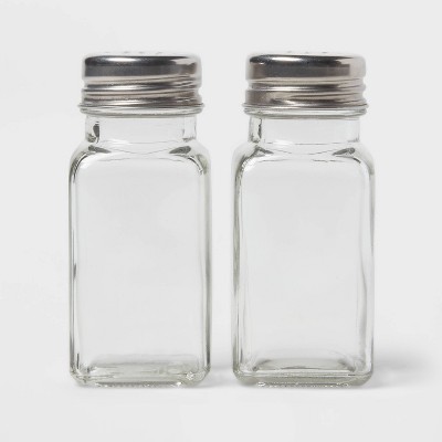 3" Basic Salt and Pepper Set with Stainless Steel Top - Room Essentials™