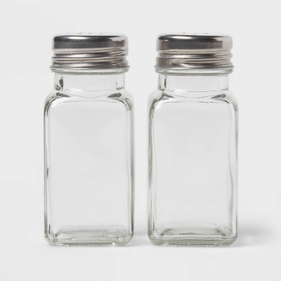 Salt and Pepper Shaker Set - Mason Jars with Handle Personalized Spices,  Shots