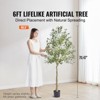 VEVOR Artificial Olive Tree, 6 FT Tall Faux Plant, Secure PE Material & Anti-Tip Tilt Protection Low-Maintenance Plant, for Home Office, Green - 3 of 4