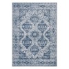 Retro irregular medallion pattern area rug – washable, ultra-thin, non-slip. Great for living rooms, dining spaces, bedrooms and offices. - 2 of 4