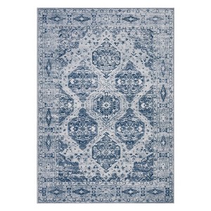 coucheta Vintage Irregular PatternRunner Rug Non Skid Washable Ultra-Thin Long Carpet for Indoor Bedroom Entryway Office Kitchen - 1 of 4