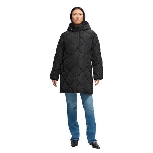 Ingrid + Isabel Maternity Longline Puffer Jacket with Removable Baby Insert - 1 of 4