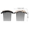 Unique Bargains Women's Butterfly Hair Insert Comb Black 1 Pc - 2 of 3