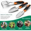 attop 9 Piece Heavy Duty Gardening Tools Set with Non-Slip Rubber Grip - 2 of 3