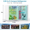 ZAFRO 2.6 Cu. Ft Mini Fridge with Freezer, Single-Door Compact Refrigerator, 7 Settings Temperature Adjustable, 2 Removable Shelves - 2 of 4