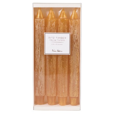 Sullivans Vance Kitira Timber Taper Set of 4 Candles