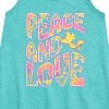 Girls' - Peanuts - Peace & Love Graphic Sleeveless Aline Dress - 2 of 4
