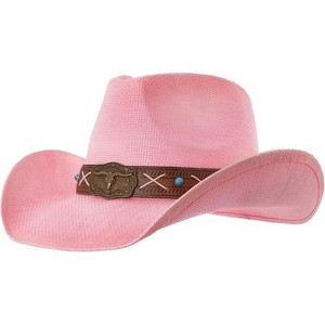 grinderPUNCH Western Outback Cowboy Hat Men's Women's Style Classic Straw Western Cowgirl Hat - 1 of 4