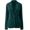 Coolmee Women's Casual 1 Button Velvet Jacket Velvet Cardigan Blazer Office Work Short Coat Suit Jacket with Pocket - 3 of 4