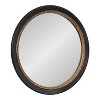 Kate & Laurel All Things Decor 26"x26" Wildomar Round Wall Mirror Black - 4 of 4